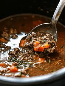 Crockpot Vegetable Beef Soup – A Hearty & Easy Comfort Meal