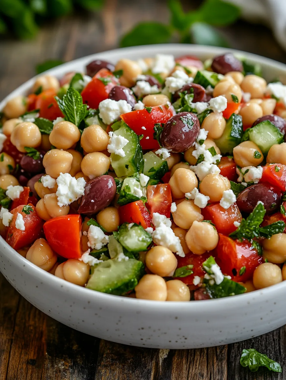 Authentic Mediterranean Chickpea Salad A Refreshing, Nutrient-Packed Delight