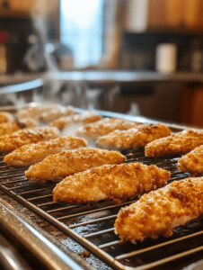 Bake for 18-20 minutes, flipping halfway through, until golden brown and the internal temperature reaches 165°F (75°C).