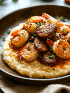 Shrimp and Smoked Sausage Grits - Easy & Flavorful Recipe