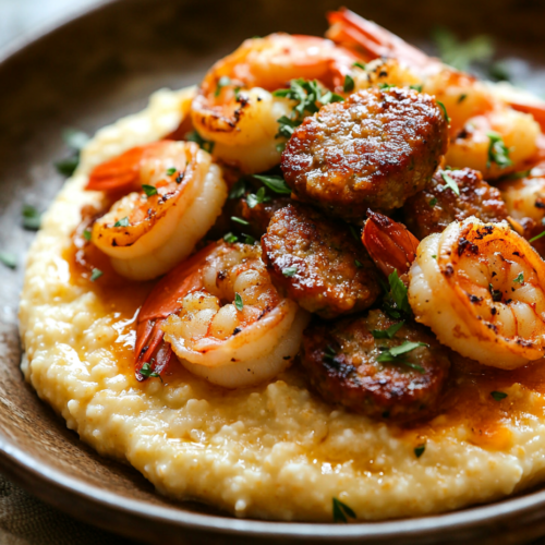 Shrimp and Smoked Sausage Grits - Easy & Flavorful Recipe