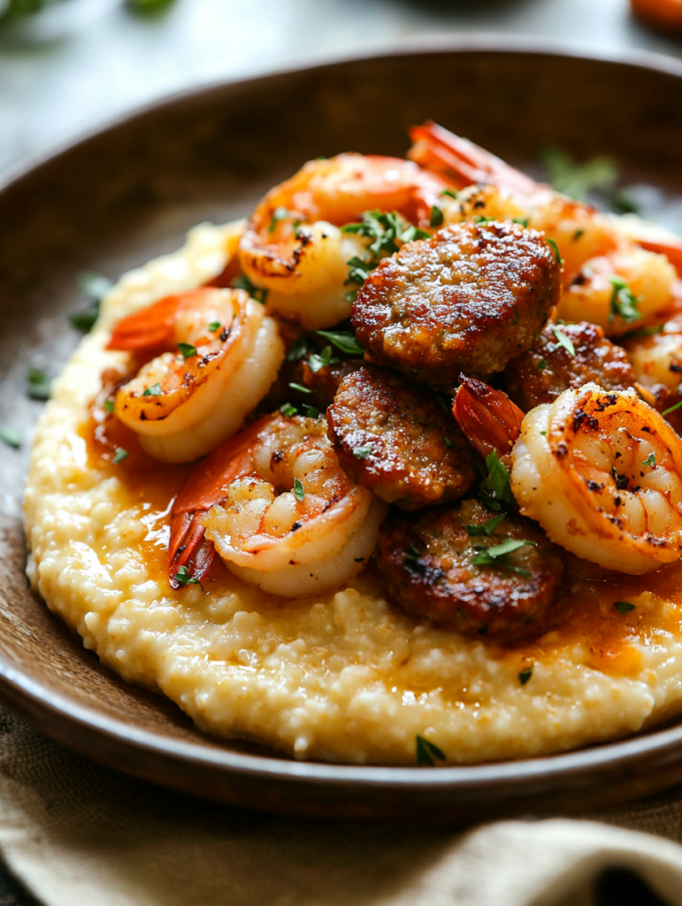 Shrimp and Smoked Sausage Grits - Easy & Flavorful Recipe