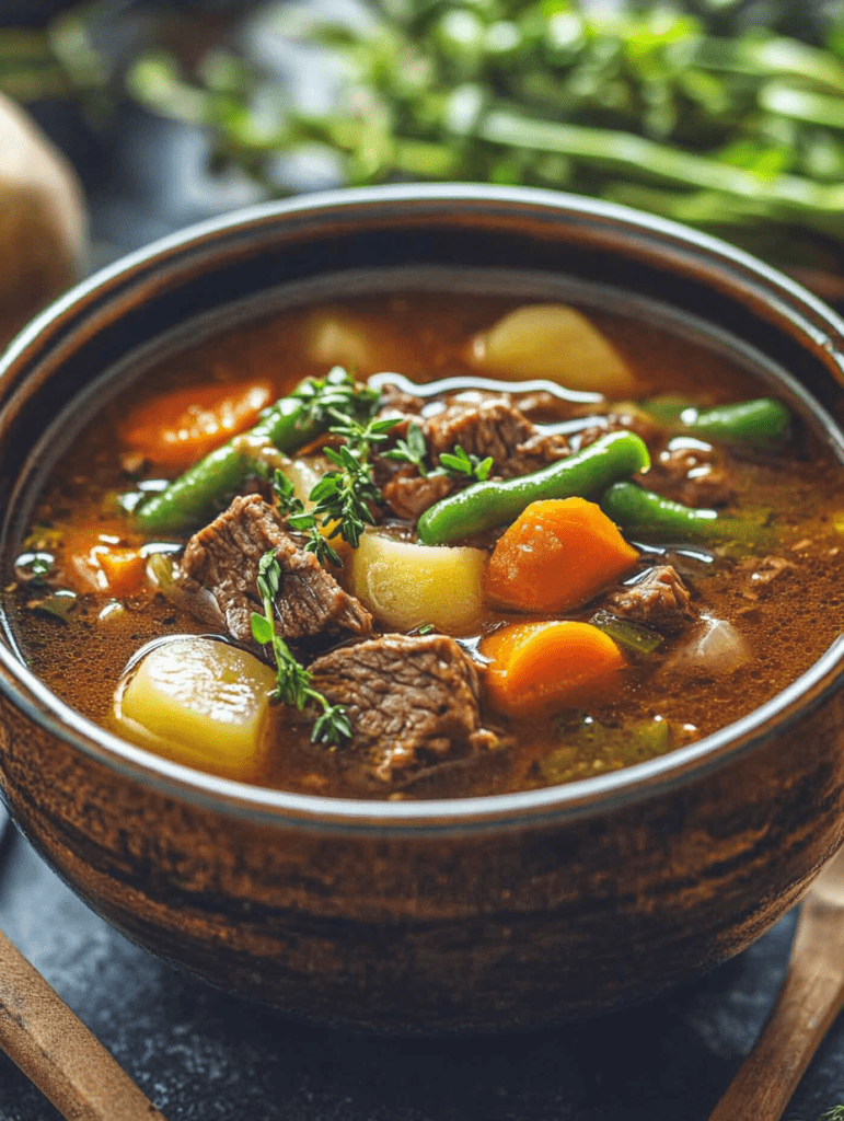 Crockpot Vegetable Beef Soup – A Hearty & Easy Comfort Meal easy vegetable dishes 