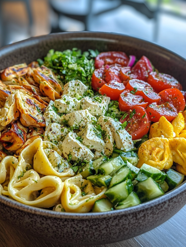 Greek Pasta Salad with Tortellini - Easy & Delicious Recipe