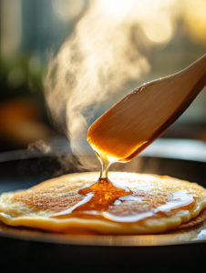 Heat a non-stick pan over medium heat and lightly grease it with butter