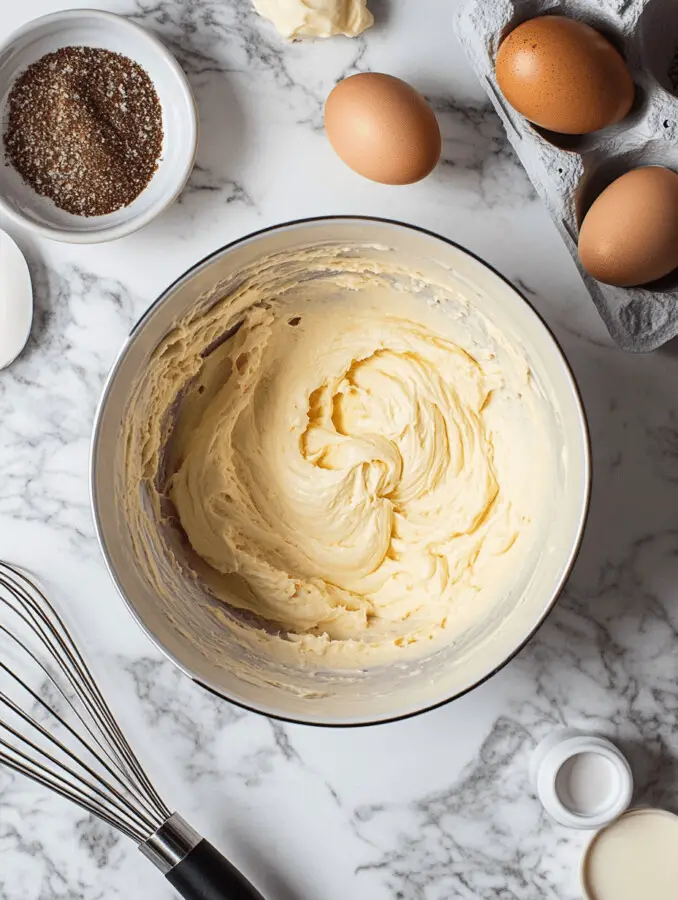 Ingredients for Cannoli Poke Cake