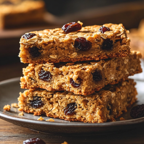 Oatmeal Raisin Cookie Bars Recipe