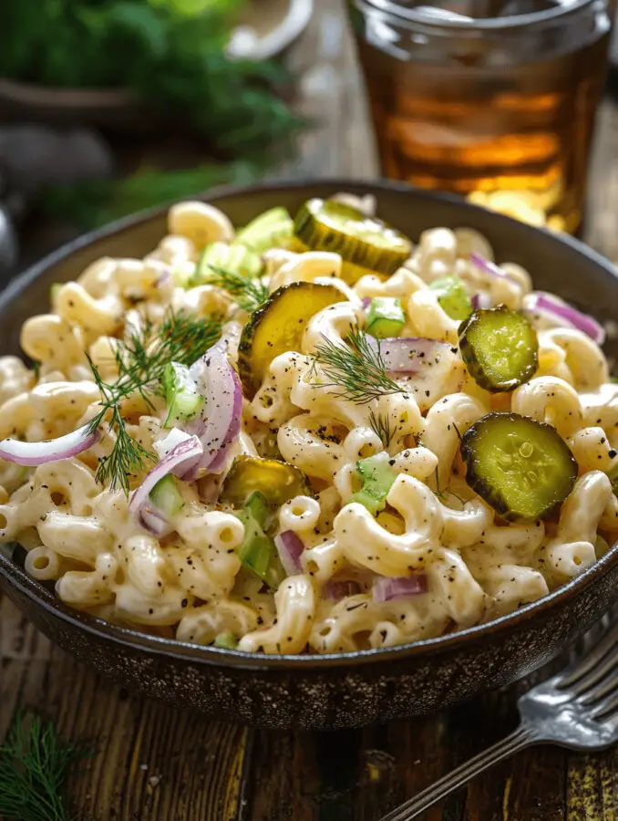 Tangy Pickle Macaroni Salad A Refreshing Twist on a Classic Side Dish