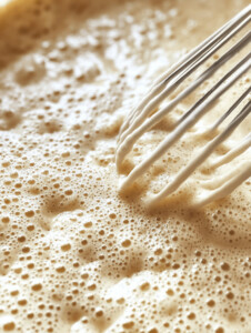 In a mixing bowl, whisk together Bisquick mix, milk, sugar, and egg until smooth.