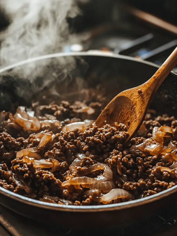 Ingredients for French Onion Ground Beef and Rice Casserole