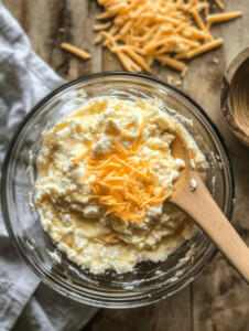 In a bowl, whisk the eggs, milk, salt, pepper, paprika, and garlic powder until well combined.