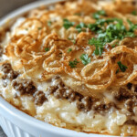French Onion Ground Beef and Rice Casserole Flavorful Comfort Food