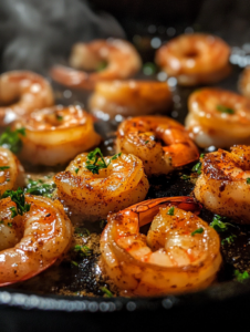 Add the shrimp and season with smoked paprika a