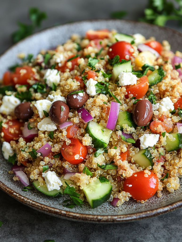 Mediterranean Quinoa Salad: Recipe