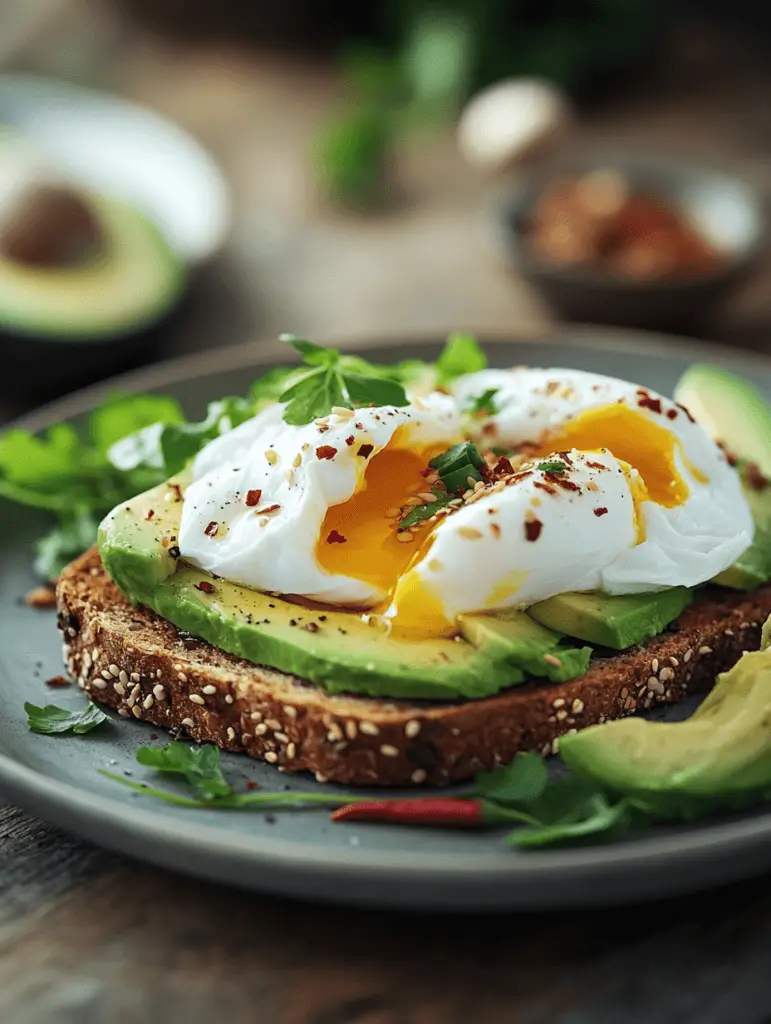 Healthy Avocado Toast with Poached Eggs: A Perfect Breakfast Recipe