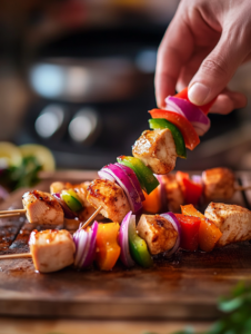 Add the chicken cubes to the marinade, toss to coat, cover, and refrigerate for at least 30 minutes (up to 4 hours for best flavor).