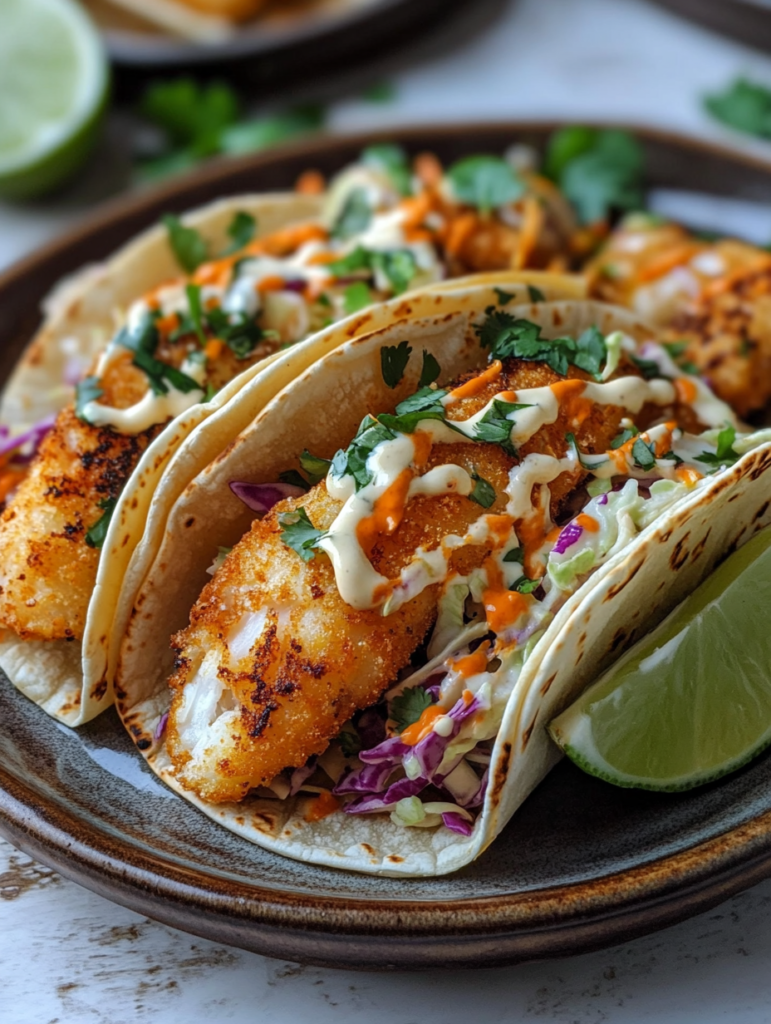 Crispy Air-Fryer Fish Tacos