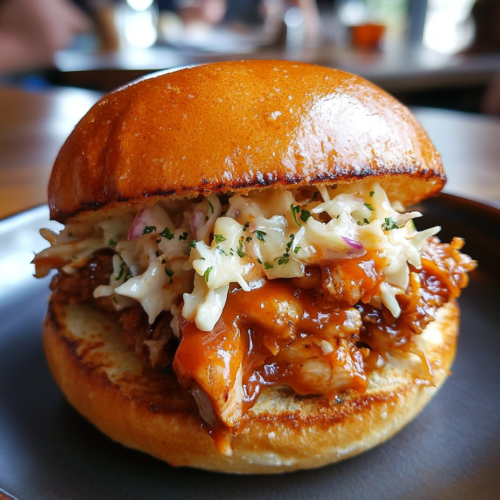 BBQ Pulled Chicken Sandwich: A Smoky and Savory Delight