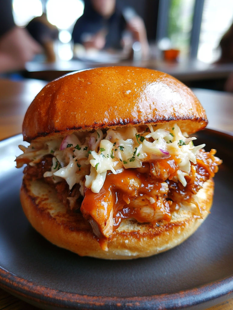 BBQ Pulled Chicken Sandwich: A Smoky and Savory Delight