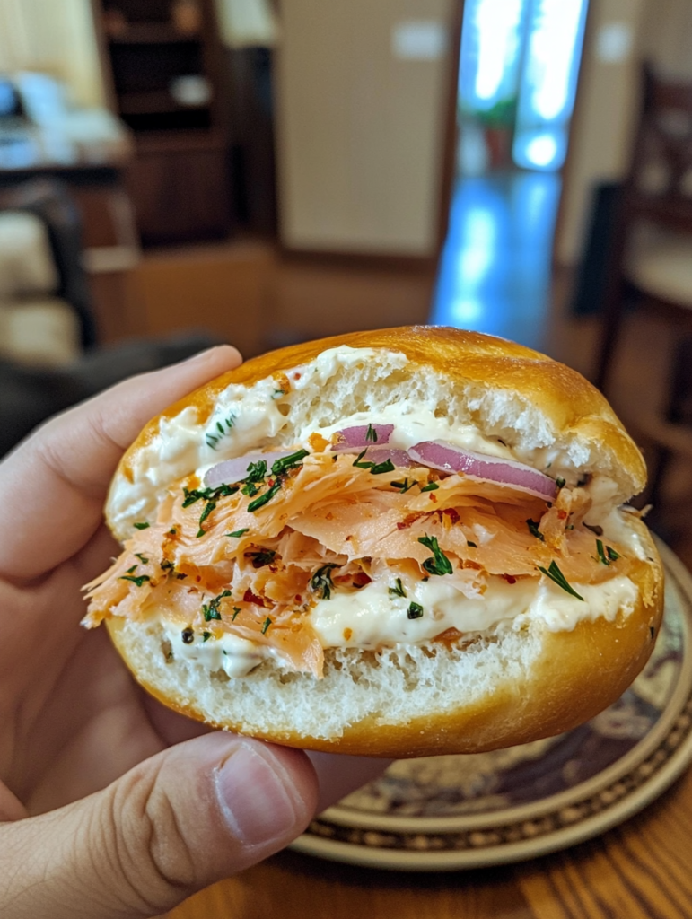 Smoked Salmon & Cream Cheese Bagel