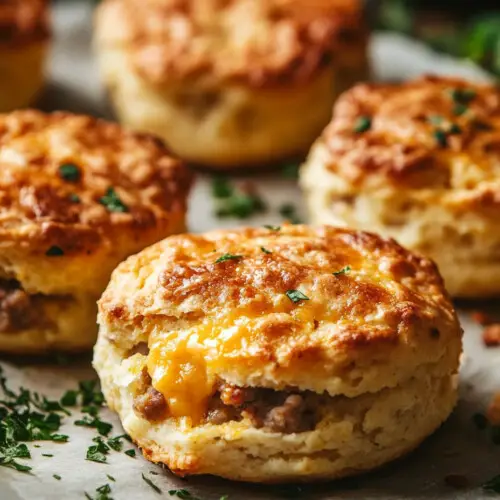 Keto Sausage Cheddar Biscuits: Delicious Low-Carb Breakfast Treats