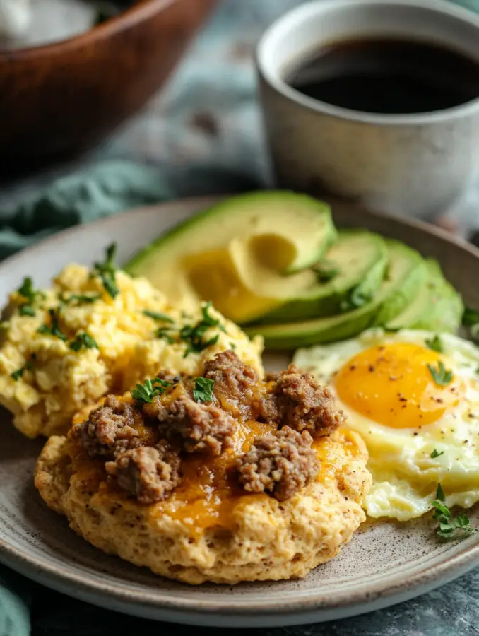 Keto Sausage Cheddar Biscuits: Delicious Low-Carb Breakfast Treats