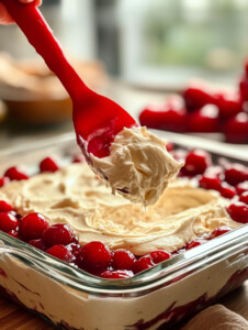 Fold sour cream into the prepared pudding until fully combined.