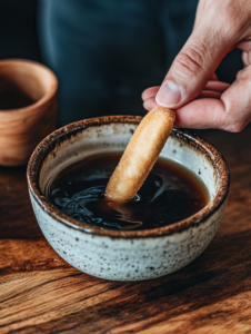 Dip each sugar-free ladyfinger lightly into the cooled espresso, ensuring they are moist but not soggy.