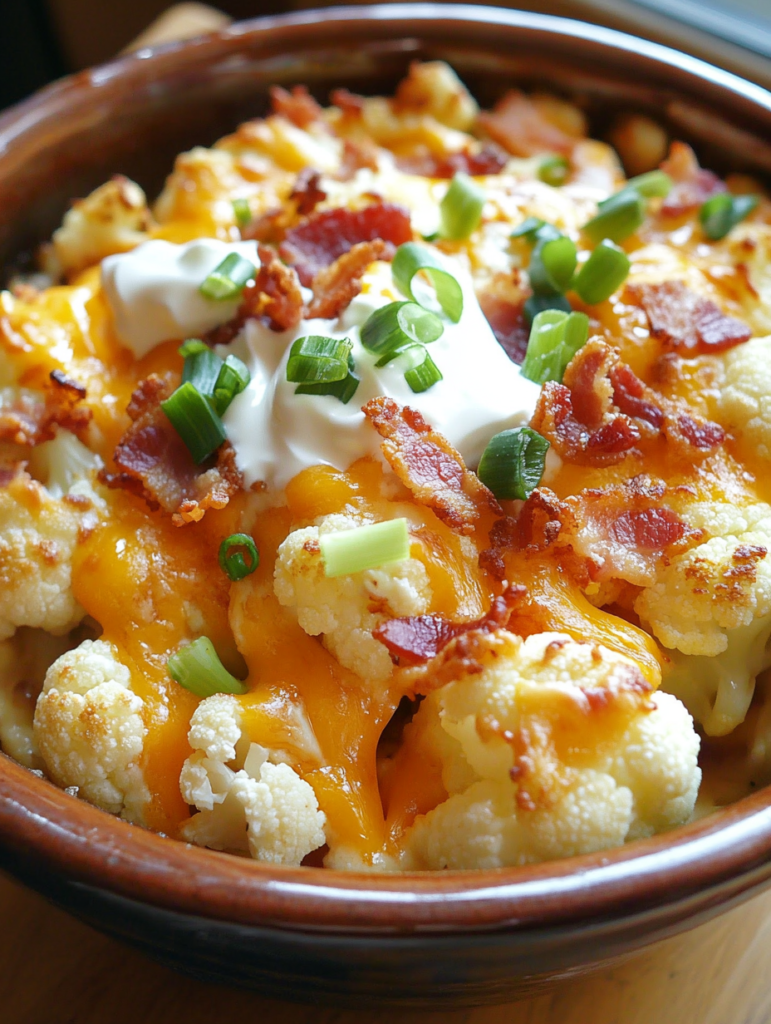 Loaded Cauliflower Casserole: Cheesy Comfort Food