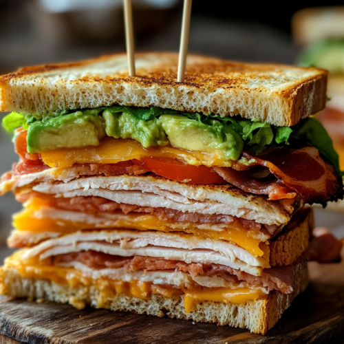 Turkey Avocado Club Sandwich