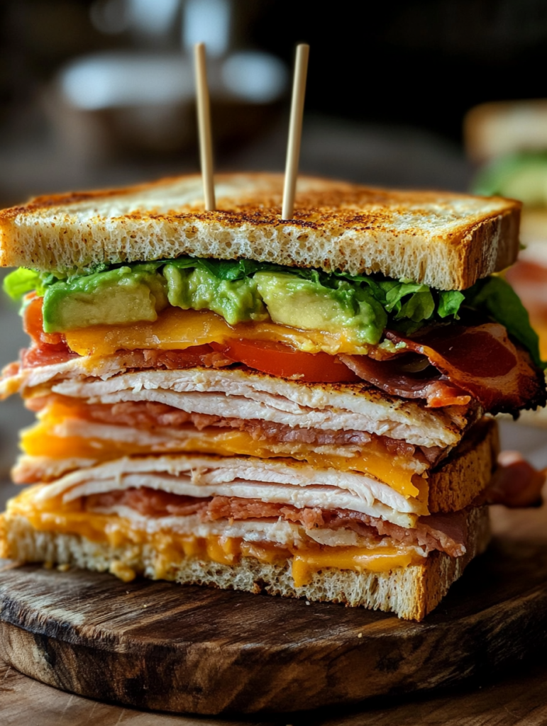 Turkey Avocado Club Sandwich