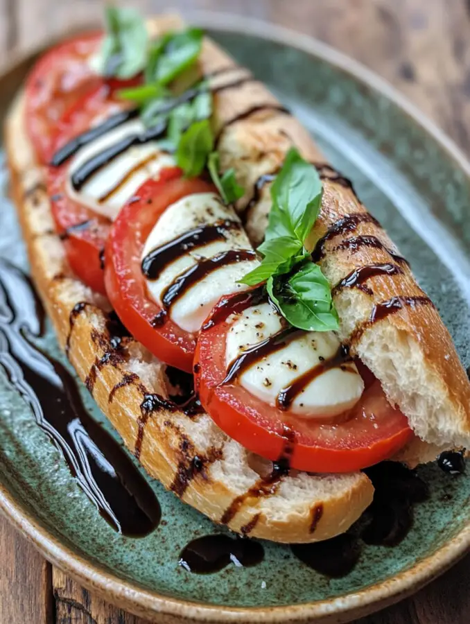Caprese Baguette Sandwich