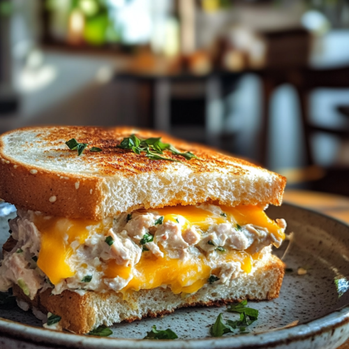 Tuna Melt Sandwich: A Crispy, Cheesy Delight