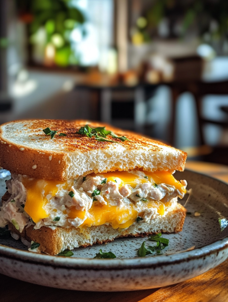 Tuna Melt Sandwich: A Crispy, Cheesy Delight