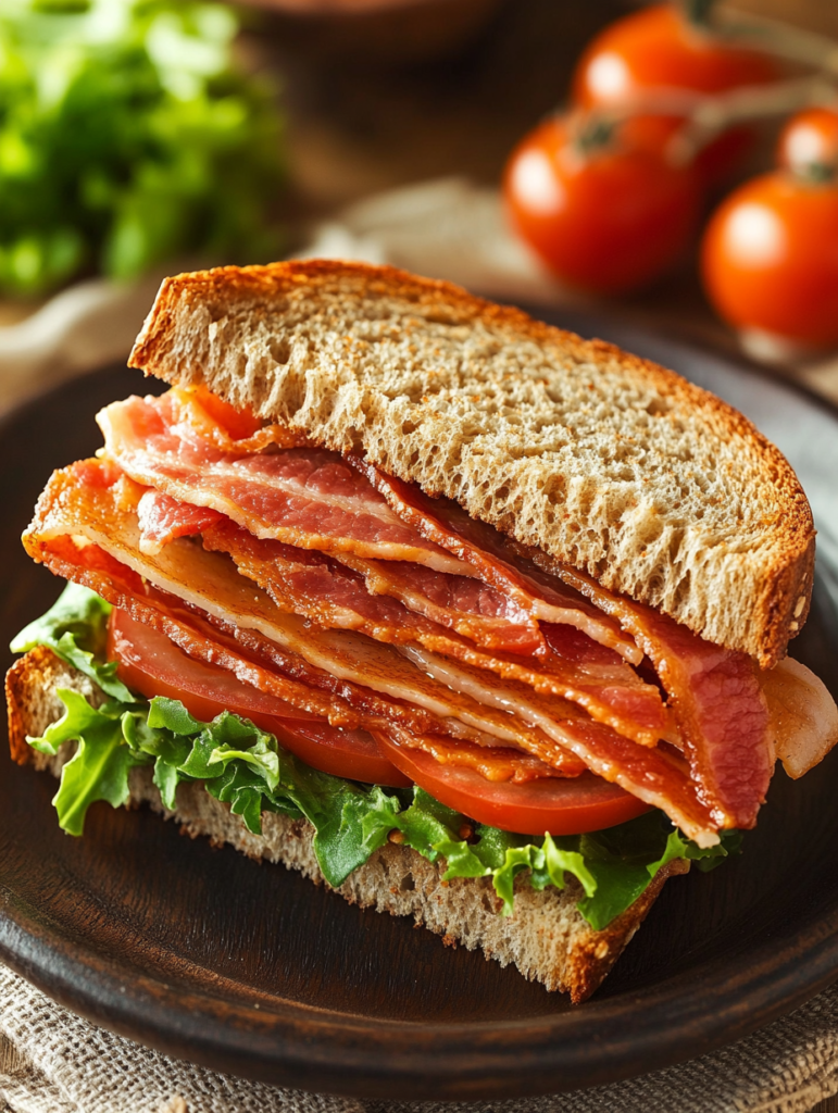 BLT Sandwich (Bacon, Lettuce, and Tomato) 