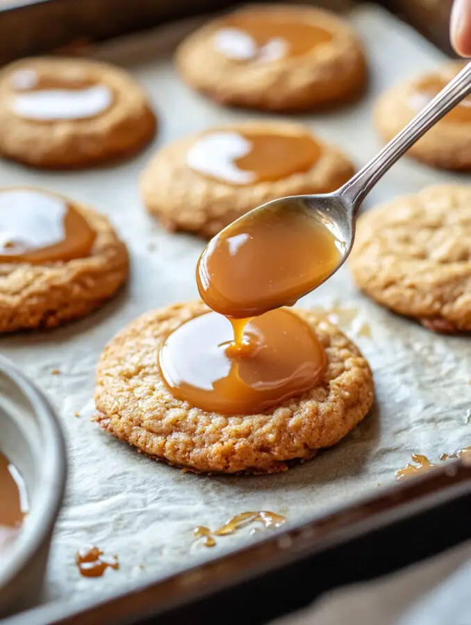 Preheat the oven to 350°F (175°C). Arrange cookies on a parchment-lined baking sheet and bake for 12-14 minutes until golden brown.