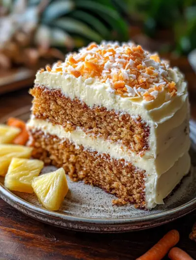 Hawaiian Carrot Pineapple Cake: Tropical Flavor Explosion