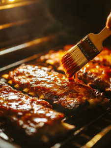 Wrap the ribs tightly in aluminum foil and place them on the prepared baking sheet.