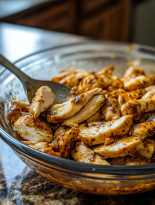 Add the sliced chicken to the marinade, toss to coat, cover, and refrigerate for at least 1 hour (or overnight for the best flavor).