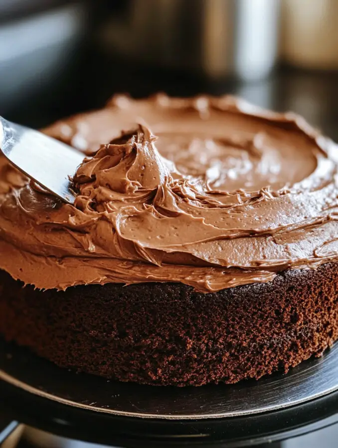 Frost with chocolate buttercream and serve.