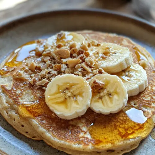 Healthy Banana Oat Pancakes