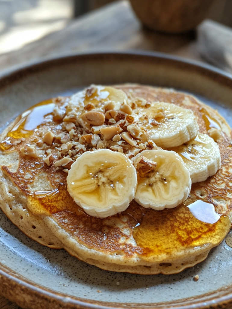 Healthy Banana Oat Pancakes