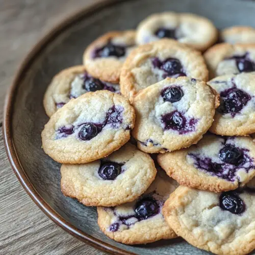 Soft & Chewy Blueberry Cream Cheese Cookies Recipe