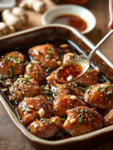 In a mixing bowl, whisk together soy sauce, honey, mirin, rice vinegar, sesame oil, ginger, and garlic.