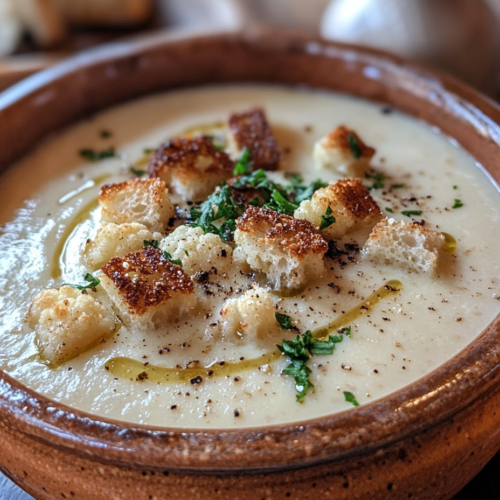 Roasted Garlic Cauliflower Soup: Creamy & Comforting