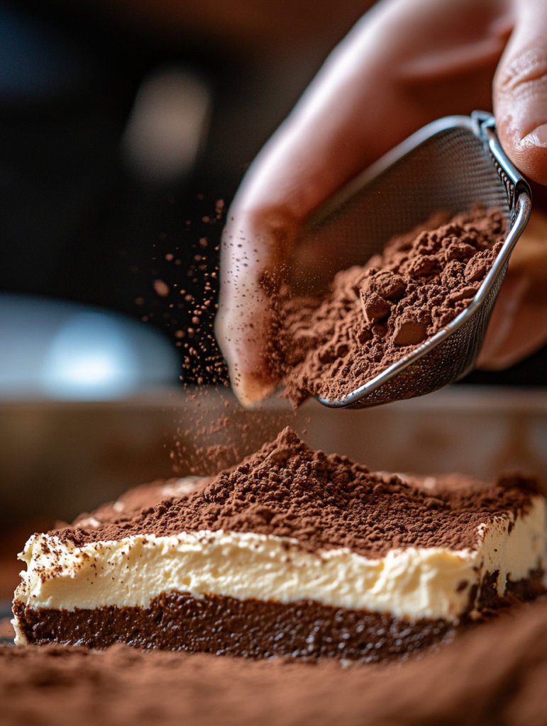 Spread half of the yogurt-ricotta mixture over the ladyfingers evenly.