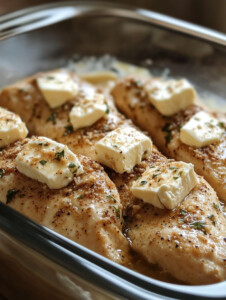 Sprinkle ranch seasoning evenly over the chicken.