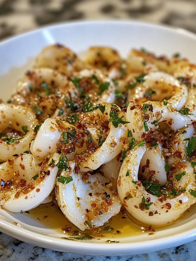 Spicy Garlic Calamari