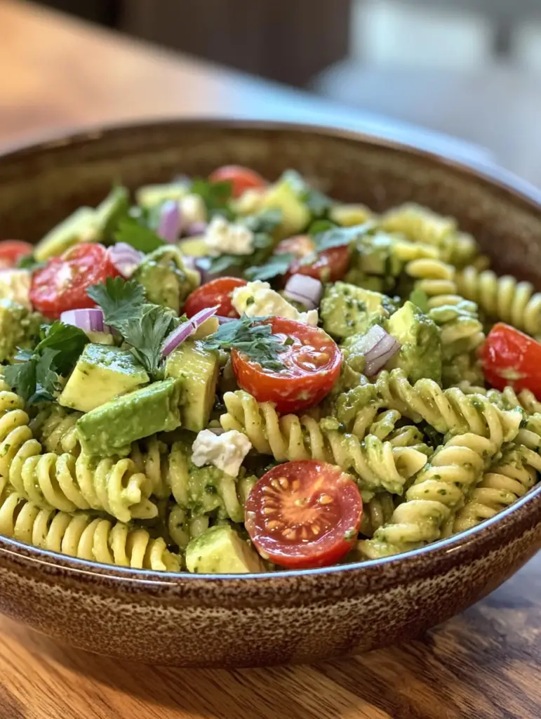 Avocado Pasta Salad Recipe – A Delicious and Healthy Delight