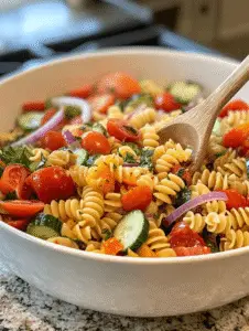 Pour the dressing over the salad and toss gently to coat everything evenly.